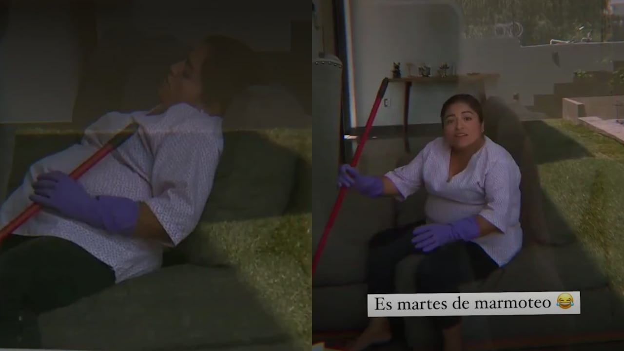 Trabajadora de hogar de Sheyla Rojas fue encontrada durmiendo en sillón.