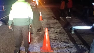 Carretera Panamericana Sur: Dos personas murieron en choque y atropello