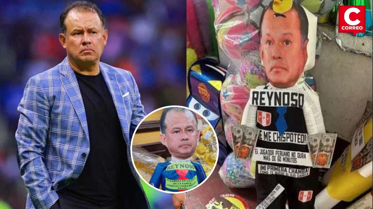 Muñeco de Juan Reynoso es vendido en el centro de Lima.