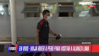 Plantel de River Plate viaja a Perú para afrontar el partido de Copa Libertadores (VIDEO)