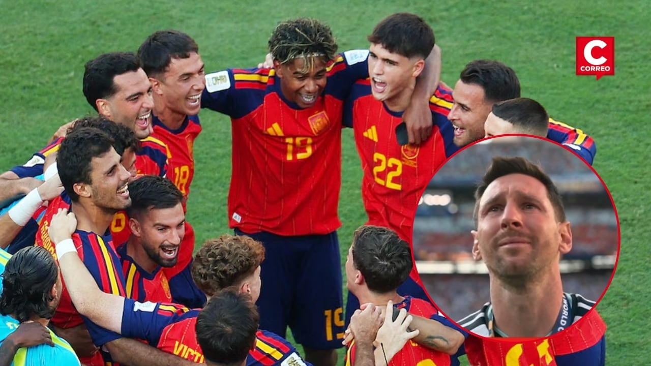 Las lágrimas de Messi tras derrota de Argentina en la final del Mundial: hinchas corearon su nombre como homenaje. Composición: Diario Correo.