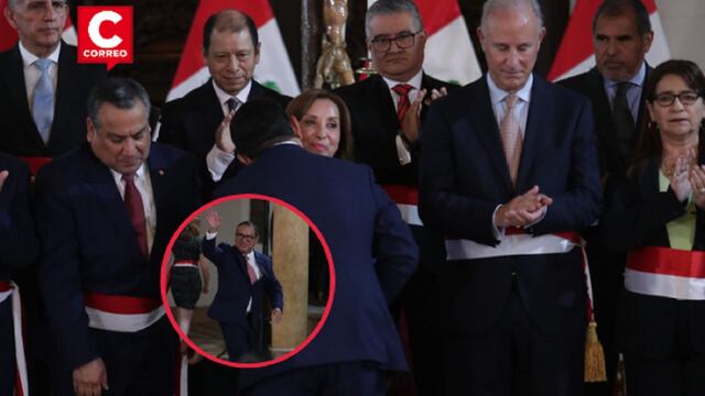 Alberto Otárola no saludó a canciller al despedirse de ministros en Palacio de Gobierno (FOTOS)
