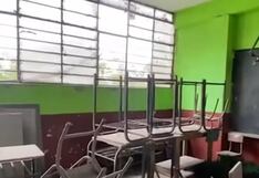 Colegio emblemático “José María Arguedas” en Santa Anita al borde del colapso (VIDEO)