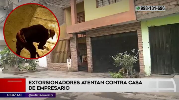 El hecho ocurrió en la calle San Gervasio, donde cámaras de seguridad registraron el atentado. Foto: América Noticias