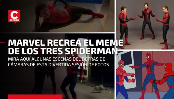 Marvel hace realidad el meme de los tres Spiderman en contenido exclusivo de “Spider-Man: No Way Home”