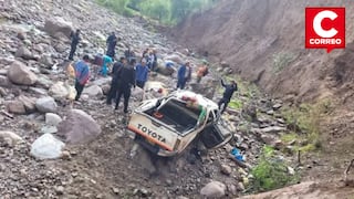 Huancavelica: Muere joven conductor tras despiste y volcadura en San Antonio de Antaparco