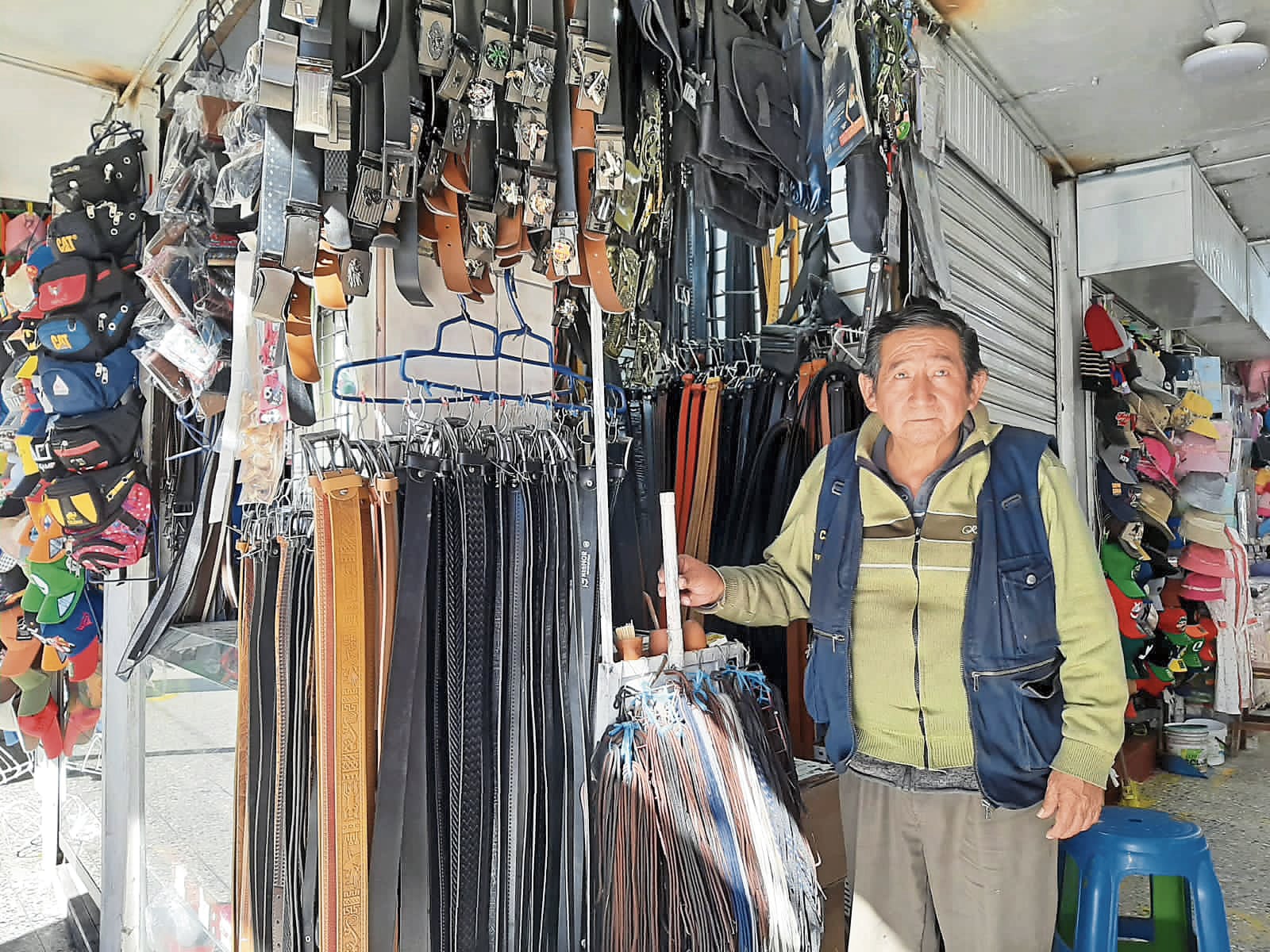 Ruben Rojas (dirigente y comerciante en la plataforma comercial Andrés Avelino Cáceres (Foto: GEC)