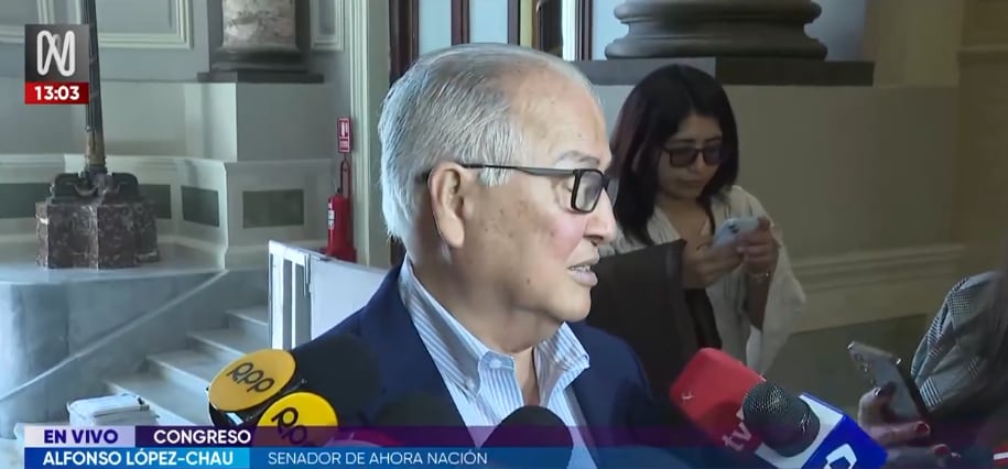 El senador se refirió al caso que involucra al diputado Julián Pérez Mallqui y señaló que cada partido político debe aplicar sus propios mecanismos disciplinarios. FOTO: CAPTURA CANAL N.