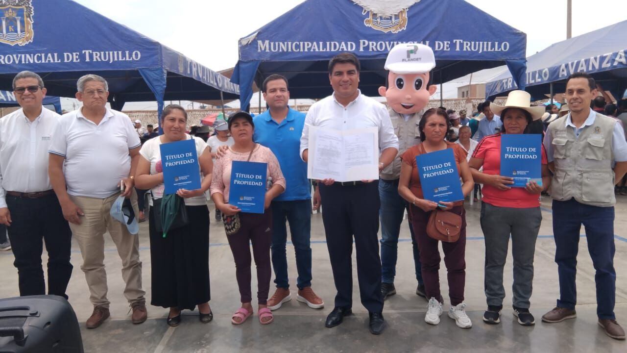 Los beneficiados son moradores del Barrio 5B del distrito de Alto Trujillo.