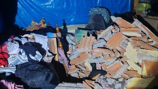 Familia salva de morir aplastada por el colapso del techo de habitación que alquilaban en Arequipa