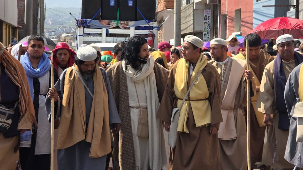 Vida, Pasión y Muerte de Jesucristo en Paucarpata, Arequipa. (Foto: Yunsu Pariapaza/@photo.gec)