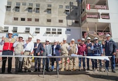 Presidente José María Balcázar visita la construcción del hospital Maritza Campos, obra con años de retraso