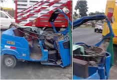 Ica: mototaxista salva de morir tras brutal choque contra bus en la Panamericana Sur