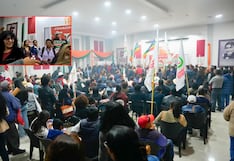 Rechazan presencia de esposa del gobernador de Arequipa en proselitismo político de Juntos por el Perú (VIDEO)