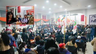 Rechazan presencia de esposa del gobernador de Arequipa en proselitismo político de Juntos por el Perú (VIDEO)