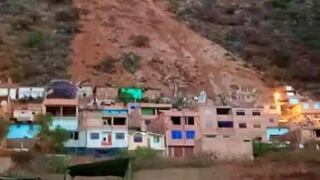 Más de 500 personas quedaron sin casa por deslizamiento en cerro Pergayota, Huánuco