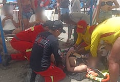 Mollendo: Rescatan a dos personas que eran arrastradas por corrientes marinas