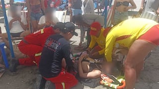Mollendo: Rescatan a dos personas que eran arrastradas por corrientes marinas