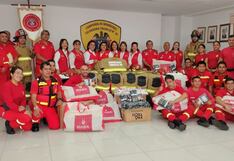 Trujillo: Donan equipos de protección para los bomberos