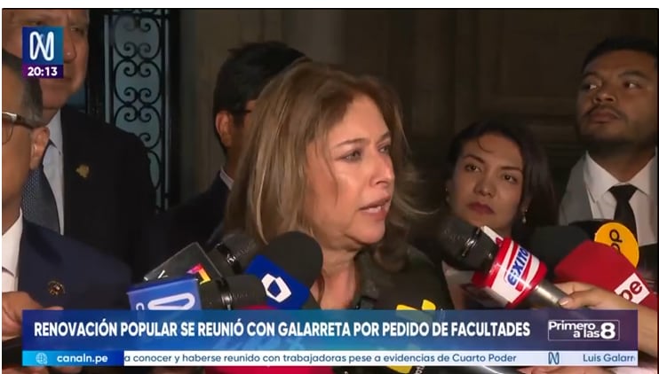 La bancada se reunió durante más de dos horas con el premier Luis Galarreta en Palacio de Gobierno y quedó en entregar observaciones sobre el paquete de medidas planteado por el Ejecutivo. FOTO: CAPTURA CANAL N.