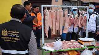 Ica: decomisan kilos de carnes que se vendían en la calle y no se sabía sobre su procedencia