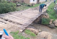 La Libertad: Ocho puentes a punto de colapsar en Sartimbamba