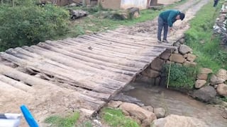 La Libertad: Ocho puentes a punto de colapsar en Sartimbamba