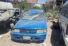 Arequipa: Madre y su bebé se salvan de milagro tras volcadura de auto en Cerro Colorado (VIDEO)