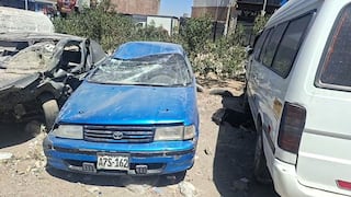 Arequipa: Madre y su pequeña hija se salvan de milagro tras volcadura de auto en Cerro Colorado (VIDEO)