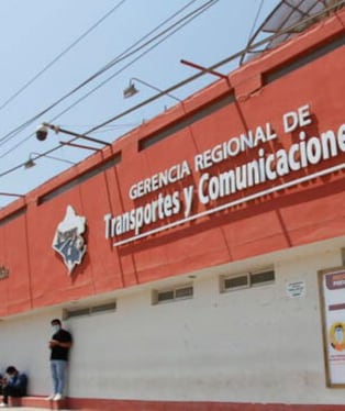 Irregularidades en la Gerencia Regional de Transportes.