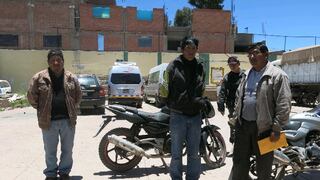 ​Juliaca: Tres detenidos por vender moto robada