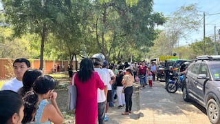 Elecciones 2026: Caos y largas colas en la Universidad Nacional de Piura para poder votar