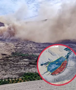 Pérdida de 10 hectáreas de cultivos y embalse de río por derrumbe en San Juan de Siguas