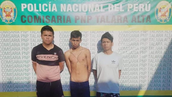 Los detenidos fueron procesados por el delito de robo agravado contra dos ciudadanos venezolanos, registrado en el asentamiento humano Aberlardo Quiñonez.