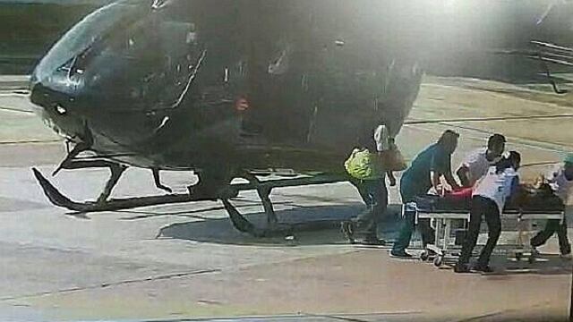 ​Chosica: Embarazada atrapada en huaico es evacuada en helicóptero hacia hospital (VIDEO)