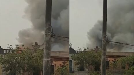 Incendio en casona cerca de Plaza Bolognesi moviliza 13 unidades de bomberos en el Centro de Lima