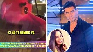 Joselito Carrera: ¿conductor huye de cámaras de TV disfrazado de ‘La Pantera Rosa’? (VIDEO)