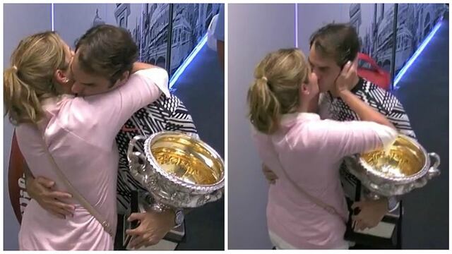 ​Roger Federer: el emotivo beso con su esposa Mirka tras coronarse campeón (VIDEO)