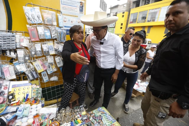 Roberto Sánchez en San Juan de Miraflores (Fotos: Jesús Saucedo/GEC)