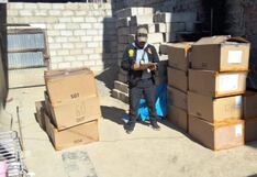 Tacna: Encuentran en una vivienda 21 cajas más de lote de zapatillas robadas