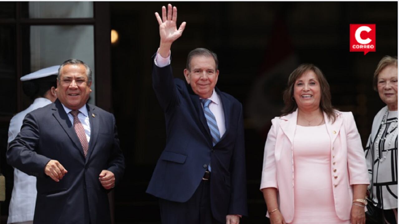 Llegada de Edmundo González Urrutia a Palacio de Gobierno. (Fotos: Alessandro Currarino / @photo.gec)