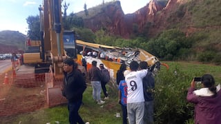 Pasajeros salvan de milagro tras fuerte accidente en Cusco