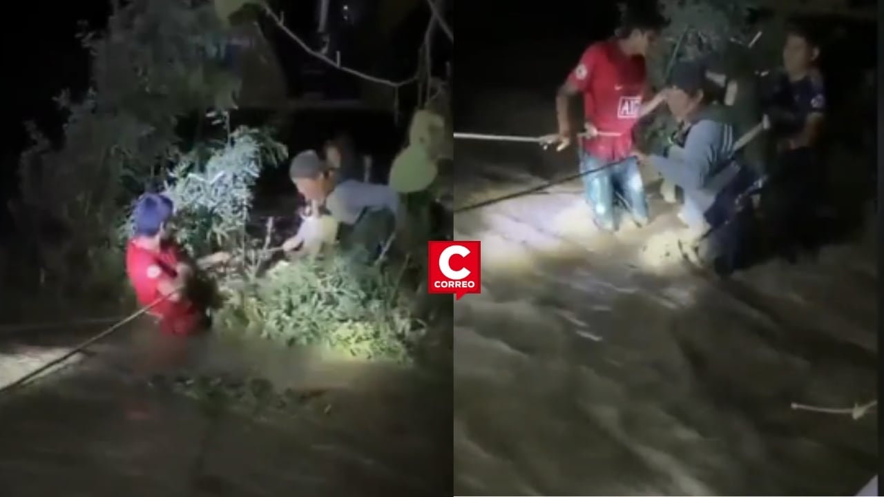 Tragedia en Piura: menor pierde la vida al intentar cruzar quebrada activada por lluvias en Ayabaca. Composición: Diario Correo.