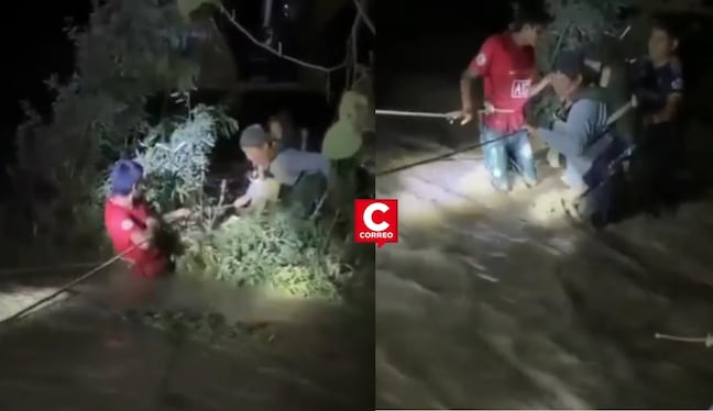 Tragedia en Piura: menor pierde la vida al intentar cruzar quebrada activada por lluvias en Ayabaca. Composición: Diario Correo.