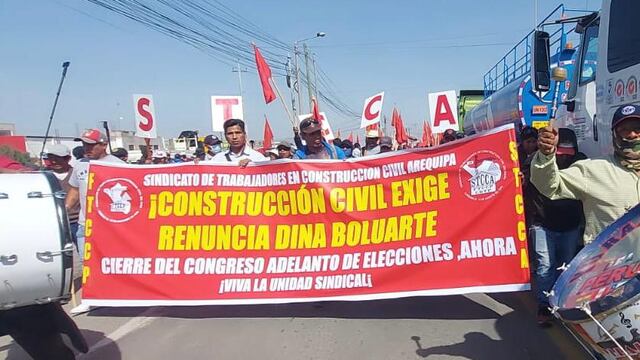 Arequipa: Gremios sindicales se movilizarán este 12 de octubre contra el Gobierno