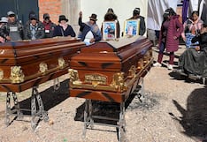 Puno: Último adiós a madre e hijo asesinados por delincuentes en Juliaca