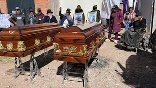 Puno: Último adiós a madre e hijo asesinados por delincuentes en Juliaca