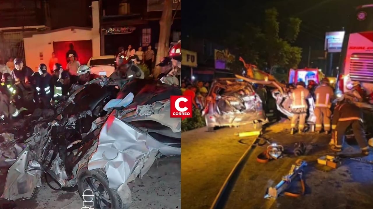 Chosica: un herido y tránsito paralizado tras múltiple choque en la Carretera Central. Composición: Diario Correo.