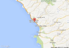 Temblor de magnitud 4.8 se registra en Cañete esta mañana