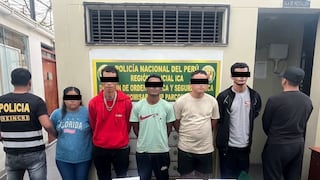 Ica: detienen a cinco por presunto tráfico ilícito de drogas y tenencia ilegal de municiones